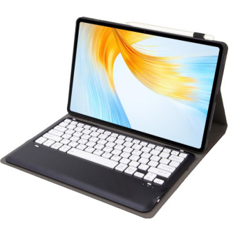 For Huawei MatePad Pro 13.2 inch 2025 AH18 Detachable Bluetooth Keyboard Leather Tablet Case(Black+White)