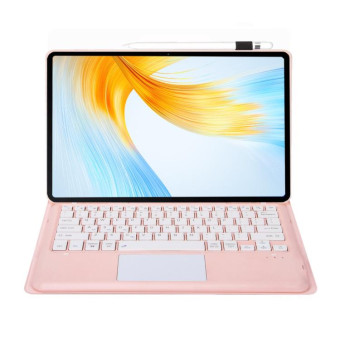 For Huawei MatePad Pro 13.2 inch AH18-A Detachable Bluetooth Keyboard Leather Tablet Case with Touch(Pink)