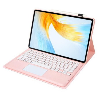 For Huawei MatePad Pro 13.2 inch AH18-A Detachable Bluetooth Keyboard Leather Tablet Case with Touch(Pink)