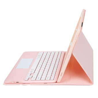 For Huawei MatePad Pro 13.2 inch AH18-A Detachable Bluetooth Keyboard Leather Tablet Case with Touch(Pink)