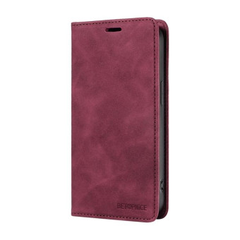 For Honor 200 Lite Global BETOPNICE Suction RFID Anti-theft Leather Phone Case(Wine Red)