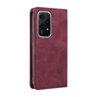 For Honor 200 Lite Global BETOPNICE Suction RFID Anti-theft Leather Phone Case(Wine Red)