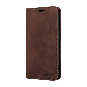 For Honor 200 Lite Global BETOPNICE Suction RFID Anti-theft Leather Phone Case(Brown)