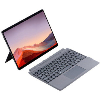 For Microsoft Surface Pro 10 / Pro 9 2089D Backlight Wireless Bluetooth Keyboard Leather Case with Touchpad(Grey)