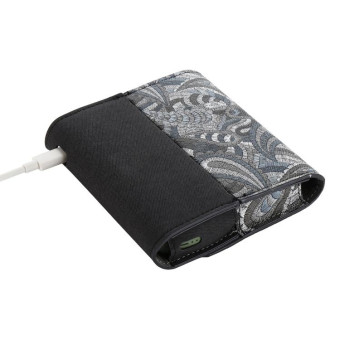 For IQOS ILUMA Electronic Cigarette Square Contrast Color Storage Bag(Black)