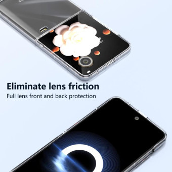 For Honor Magic V Flip Transparent PC Full Coverage Phone Case