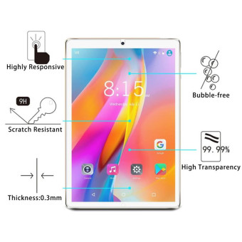 For POWMUS 10.1 inch Tablet M820 25pcs 9H 0.3mm Explosion-proof Tempered Glass Film