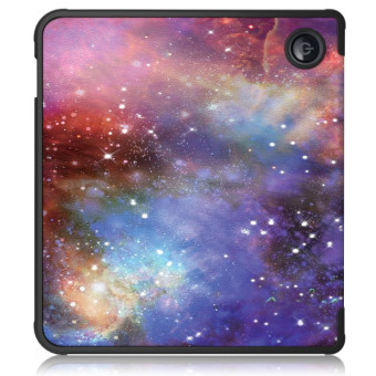 For Kobo Libra Colour 2024 Solid Color Deformation TPU Leather Smart Tablet Case(Milky Way)