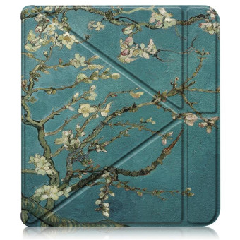 For Kobo Libra Colour 2024 Solid Color Deformation TPU Leather Smart Tablet Case(Apricot)