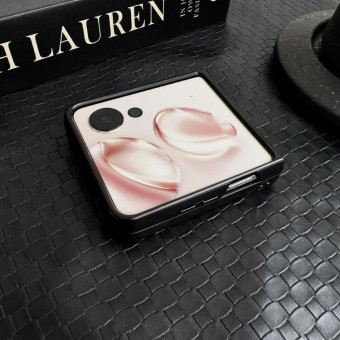 For Honor Magic V Flip Crazy Horse Texture Folding PU Phone Case(Green)