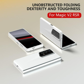 For Honor Magic V2 RSR Porsche Design Full Coverage Skin Feel PC Phone Case(White)