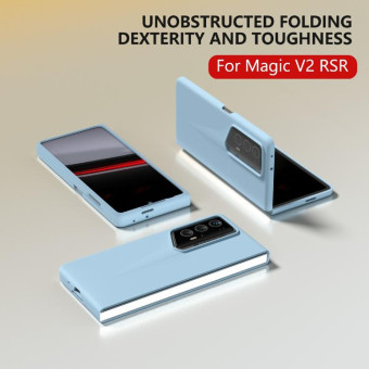 For Honor Magic V2 RSR Porsche Design Full Coverage Skin Feel PC Phone Case(Sky Blue)