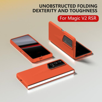 For Honor Magic V2 RSR Porsche Design Full Coverage Skin Feel PC Phone Case(Orange)