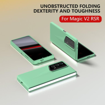 For Honor Magic V2 RSR Porsche Design Full Coverage Skin Feel PC Phone Case(Mint Green)