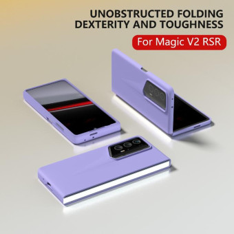 For Honor Magic V2 RSR Porsche Design Full Coverage Skin Feel PC Phone Case(Purple)