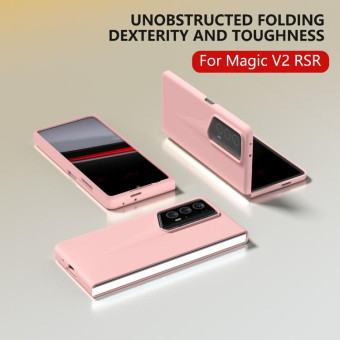 For Honor Magic V2 RSR Porsche Design Full Coverage Skin Feel PC Phone Case(Pink)