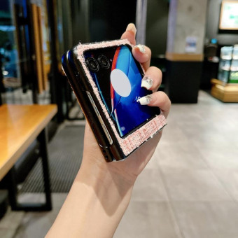 For Motorola Razr 50 Fabric Folding PC Phone Case(Red)