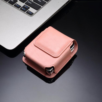 Folding Screen Mobile Phone Waist Hanging Universal Clutch Bag(Pink)