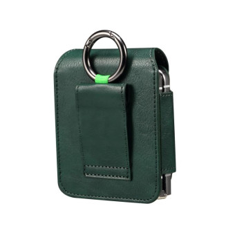Folding Screen Mobile Phone Waist Hanging Universal Clutch Bag(Green)