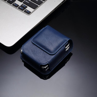 Folding Screen Mobile Phone Waist Hanging Universal Clutch Bag(Blue)