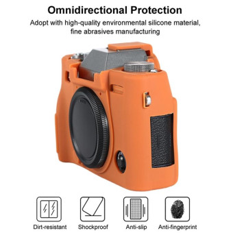 For FUJIFILM X-T30 II Soft Silicone Protective Case(Orange)