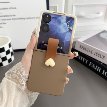 For Xiaomi Mix Flip Skin Feel Gradient Leather Ring Buckle Phone Case(Brown)