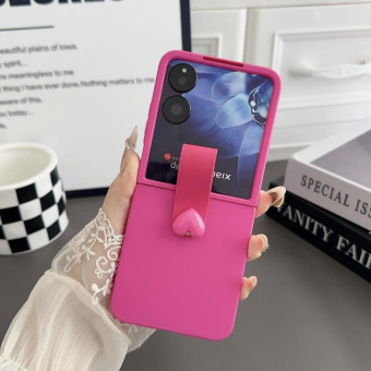 For Xiaomi Mix Flip Skin Feel Gradient Leather Ring Buckle Phone Case(Rose Red)