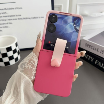 For Xiaomi Mix Flip Skin Feel Gradient Leather Ring Buckle Phone Case(Red)