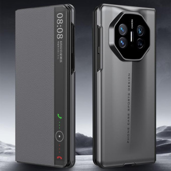 For Huawei Mate X5 GKK Blade Flip PU Phone Case(Grey)