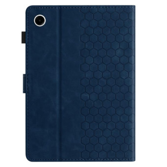 For Huawei MatePad T10 / T10S Honeycomb Embossed Leather Tablet Case(Blue)
