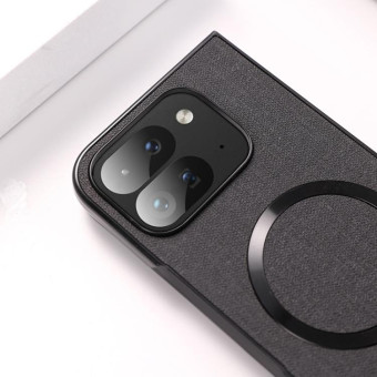 For Google Pixel 9 Pro Fold CD Magsafe Magnetic Cloth Texture Phone Case(Purple)