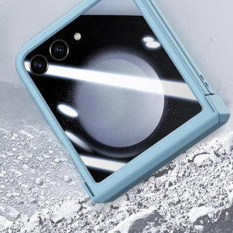 For Xiaomi Mix Flip Three Parts Integrated PC Skin Feel Shockproof Phone Case(Sky Blue)