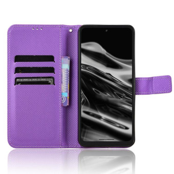 For XReal Beam Pro Diamond Texture Leather Phone Case(Purple)