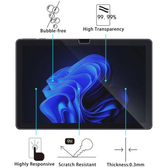 For Tecno Pad 10.1 25pcs 9H 0.3mm Explosion-proof Tempered Glass Film