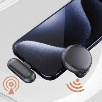 SX19 1 TX + 1 RX Smart Noise Reduction Lavalier Wireless Microphone(8 Pin)