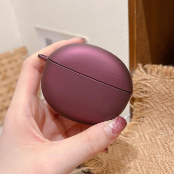 For Honor Earbuds X7 Solid Color Hard PC Frosted Bluetooth Earphone Protective Case(Wine Red)