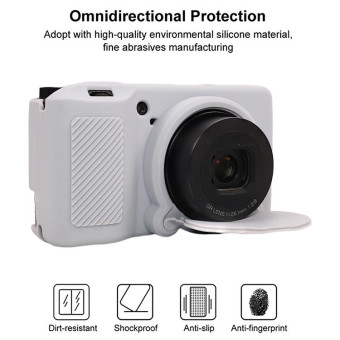 For Ricoh GR III Soft Silicone Protective Case(Grey)