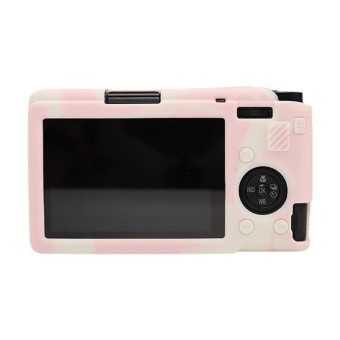 For Ricoh GR III Soft Silicone Protective Case(Mist Pink)