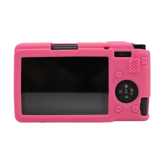 For Ricoh GR III Soft Silicone Protective Case(Rose Red)