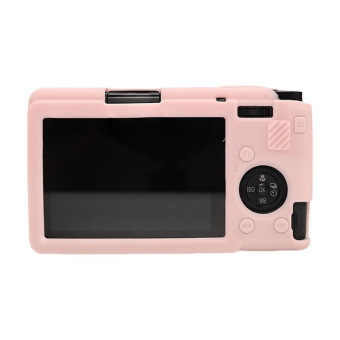 For Ricoh GR III Soft Silicone Protective Case(Sweet Smoke Pink)