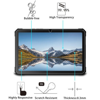 For Fossibot DT1 / DT2 10.4 9H 0.3mm Explosion-proof Tempered Glass Film