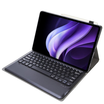 For vivo Pad3 12.1 inch AV10 TPU Ultra-thin Detachable Bluetooth Keyboard Leather Case(Black)