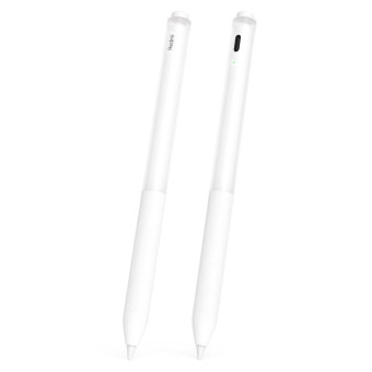 For Redmi Smart Pen 2pcs/Set Transparent Jelly Series Stylus Pen Silicone Protective Cover(White)