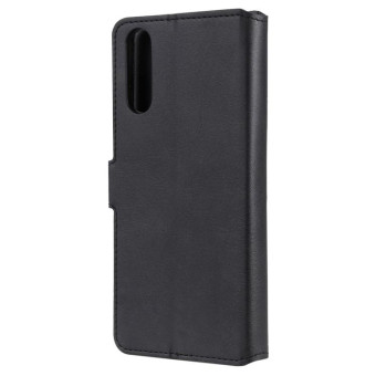 For Sony Xperia 10 II Classic Calf Texture PU + TPU Horizontal Flip Leather Case, with Holder & Card Slots & Wallet(Black)