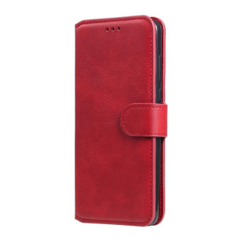 For Sony Xperia 10 II Classic Calf Texture PU + TPU Horizontal Flip Leather Case, with Holder & Card Slots & Wallet(Red)