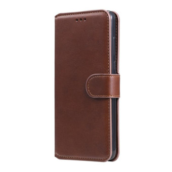 For Sony Xperia 10 II Classic Calf Texture PU + TPU Horizontal Flip Leather Case, with Holder & Card Slots & Wallet(Brown)