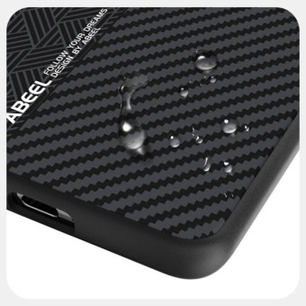 For Honor 300 Pro ABEEL 6D Micro Relief Phone Case(Carbon Fiber Black)