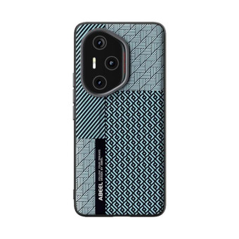 For Honor 300 Pro ABEEL 6D Micro Relief Phone Case(Carbon Fiber Blue)