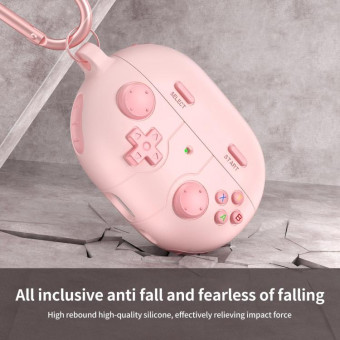 For Huawei Freebuds Pro 3 / Pro 4 Retro Game Console Style Silicone Earbuds Case(Pink)