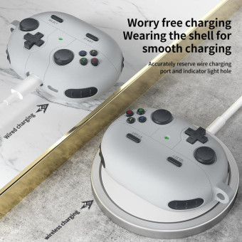 For Huawei Freebuds Pro 3 / Pro 4 Retro Game Console Style Silicone Earbuds Case(Light Grey)